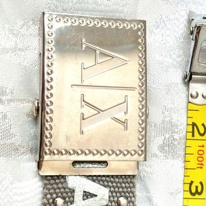 Men's Armani Exchange Gray/Silver belt/Size Medium-45 total inches long